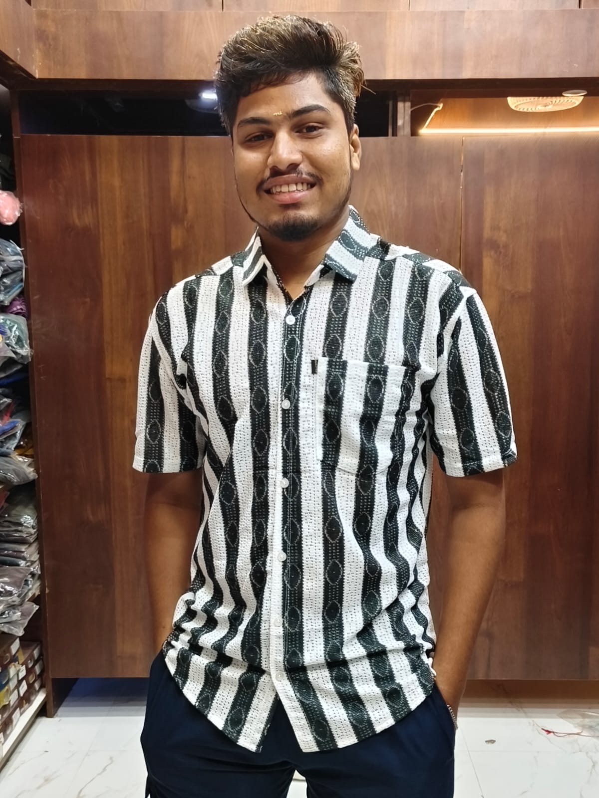 Netted Shirts @ Just 249rs - Black & White