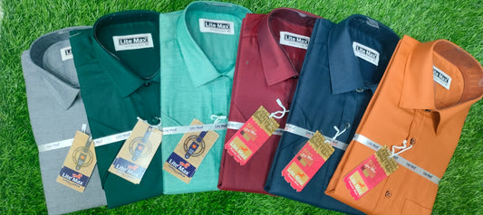 Combo of 2 Formal Plain Shirts Rs. 799 Only - 100% Cotton