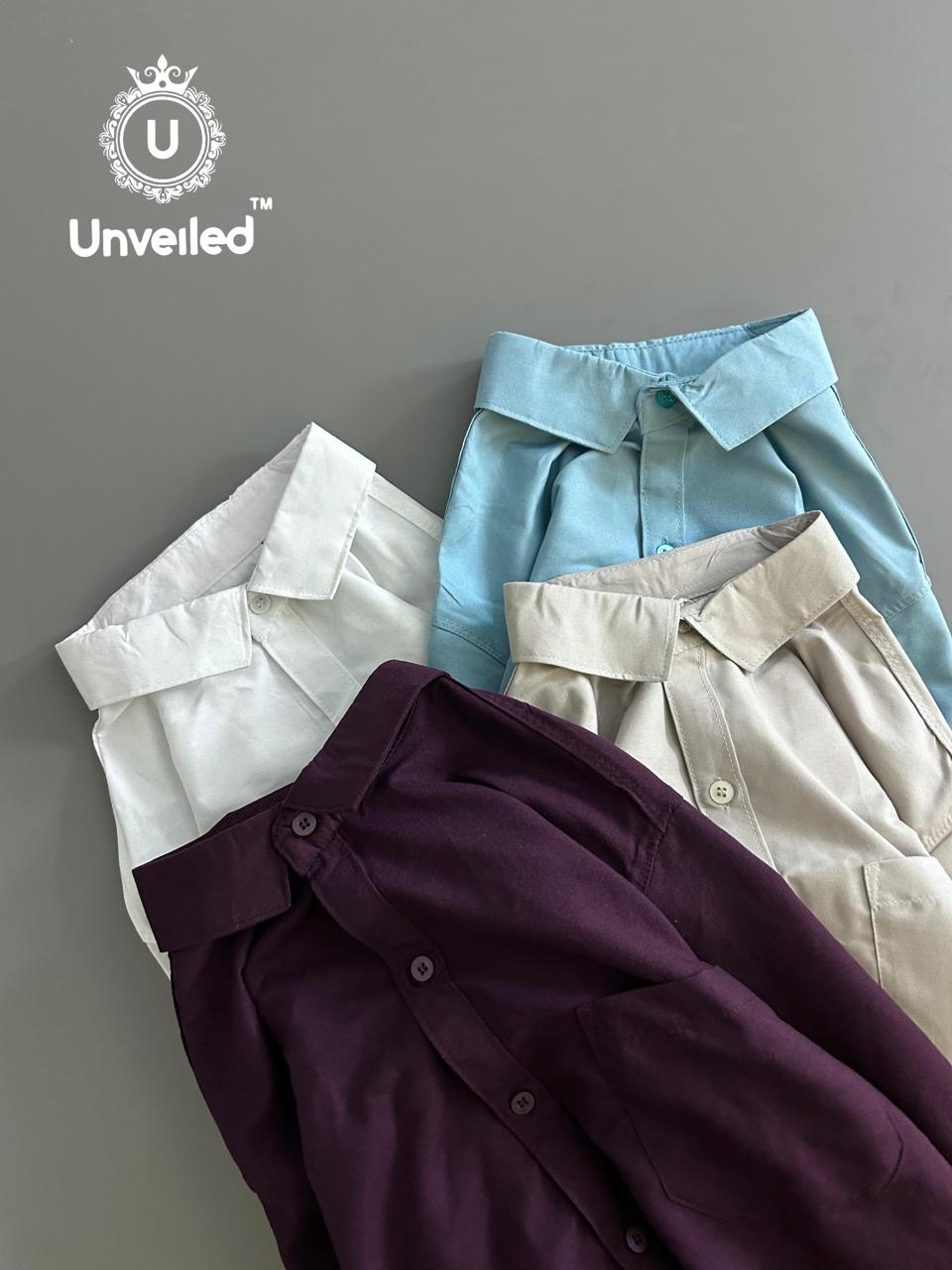 Combo of 4 Cotton Plain Shirts Rs. 999 Only