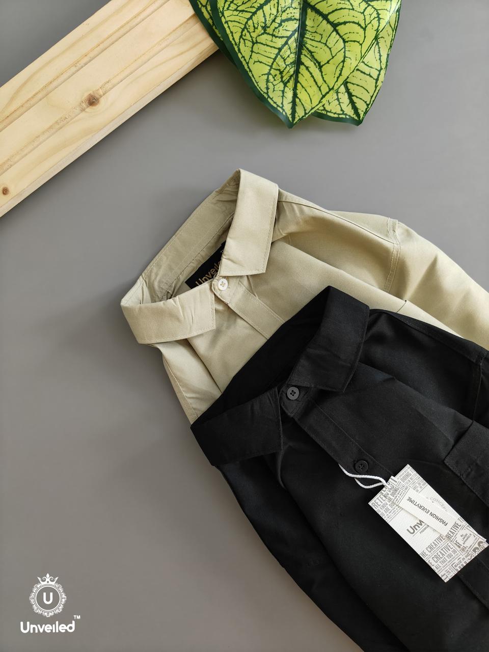 Combo of 4 Cotton Plain Shirts Rs. 999 Only