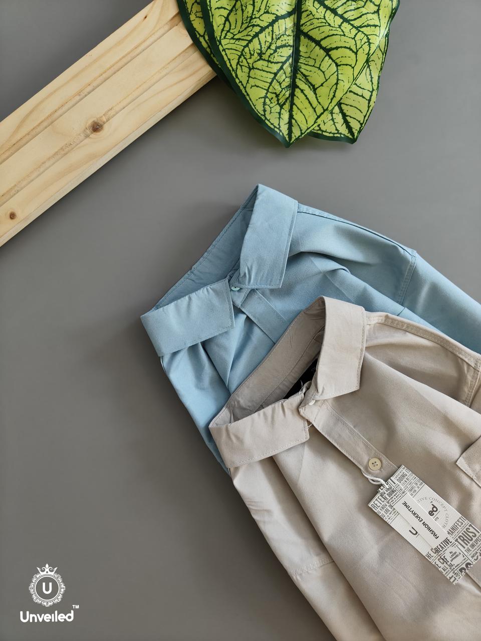 Combo of 4 Cotton Plain Shirts Rs. 999 Only