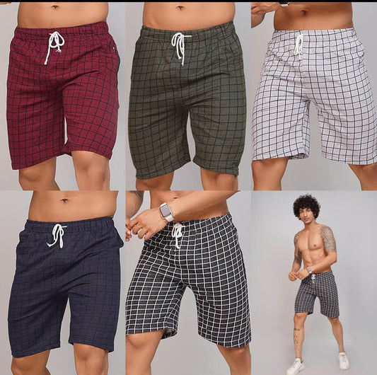 Combo of 3 Checked Shorts Rs. 299 Only - Free Size