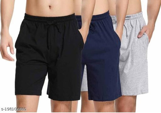 Combo of 3 Plain Shorts Rs. 299 Only - Free Size